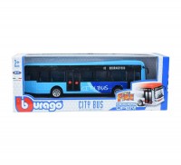 Autobus City bus street fire azul escala 1:43 Burago
