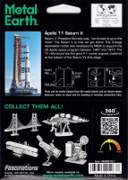 Rompecabezas Metalico 3D Apolo Saturno V - Fascinations