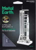 Rompecabezas Metalico 3D Apolo Saturno V - Fascinations
