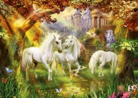 Rompecabezas Unicornios en el Bosque 1000 piezas Ravensburger