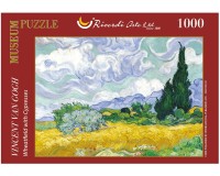 Rompecabezas V. Gogh Campos de Trigo con Cipreses 1000 Piezas Ricordi