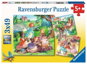 3 Rompecabezas Princesitas de 49 piezas c/u Ravensburger