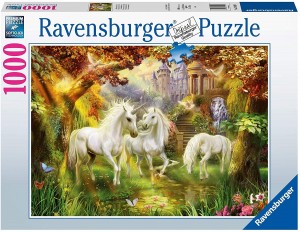 Rompecabezas Unicornios en el Bosque 1000 piezas Ravensburger